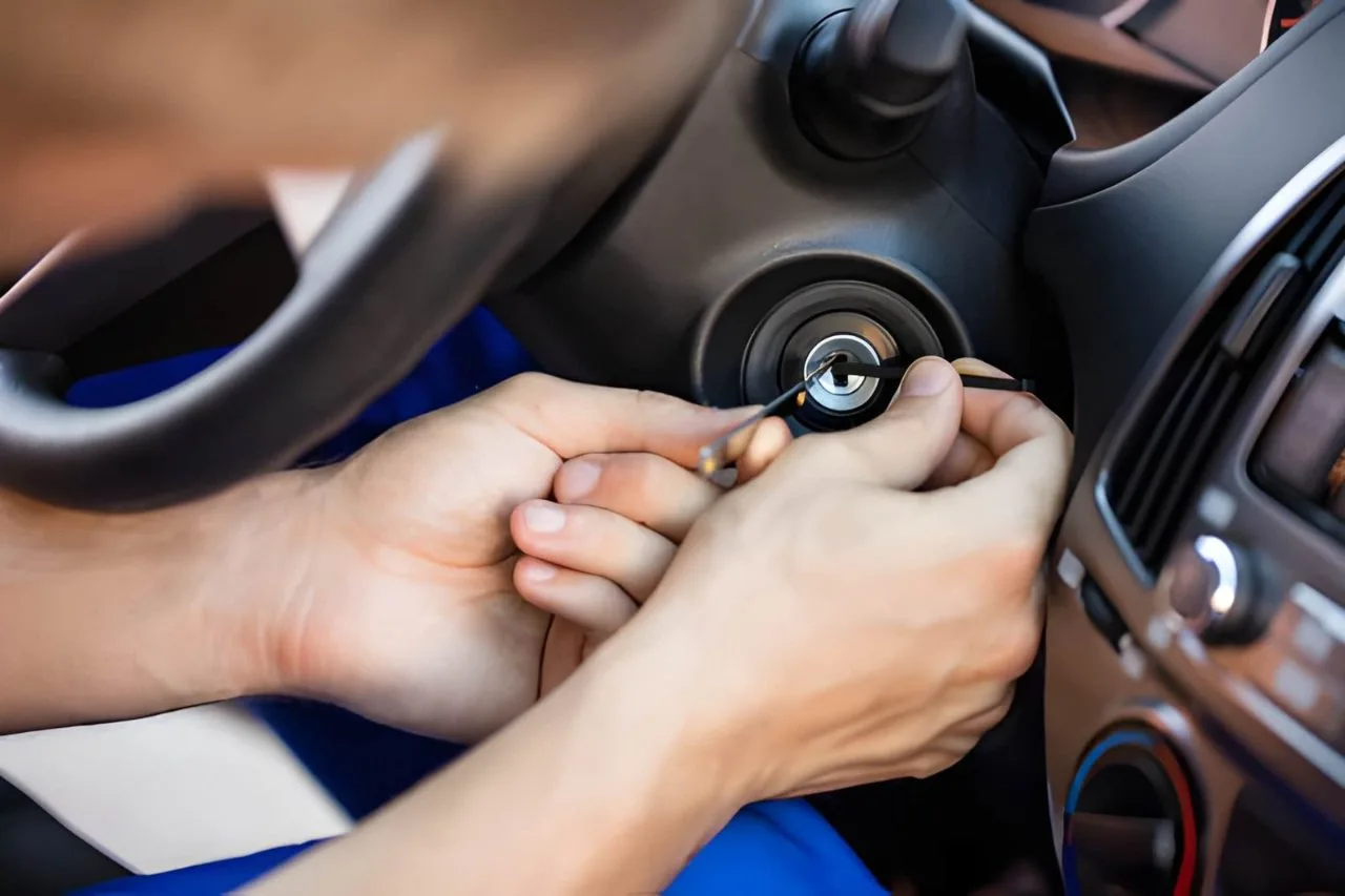 Car ignition repair by a locksmith